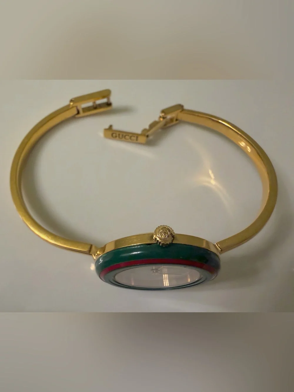 Near Mint~Gucci Interchangeable Bezel Bangle Bracelet Watch with Box/Paper